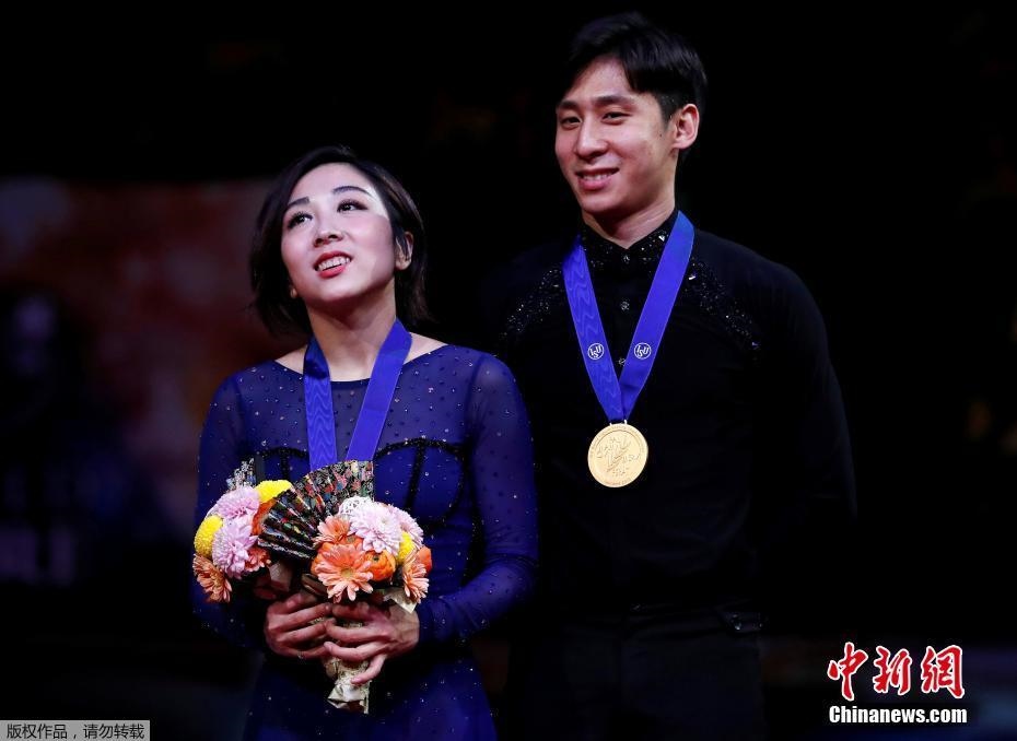 資料圖：隋文靜/韓聰奪冠。