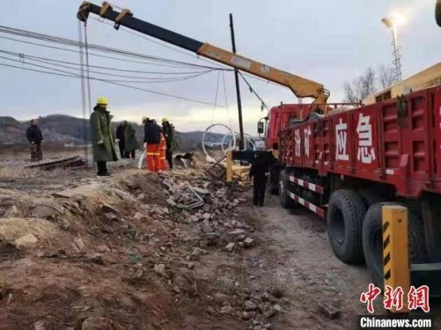 救援現(xiàn)場。 現(xiàn)場工作人員 供圖