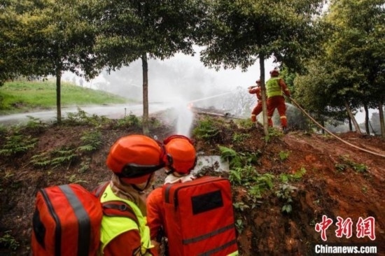 演練現(xiàn)場(chǎng)。瀘州消防供圖