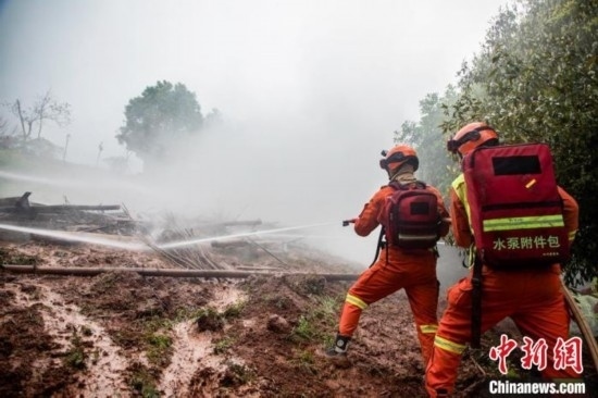 演練現(xiàn)場(chǎng)。瀘州消防供圖