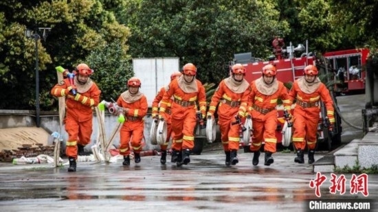 演練現(xiàn)場(chǎng)。瀘州消防供圖