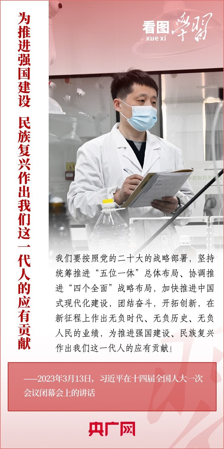 看圖學(xué)習(xí)丨為推進強國建設(shè)、民族復(fù)興作出我們這一代人的應(yīng)有貢獻