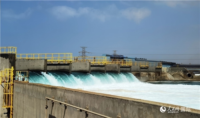 圖為取排水工程項目一景。人民網(wǎng)記者管克江攝