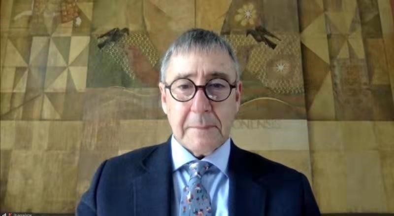 里斯本大學(xué)孔子學(xué)院葡方院長若昂·巴雷羅。中國駐葡萄牙大使館供圖