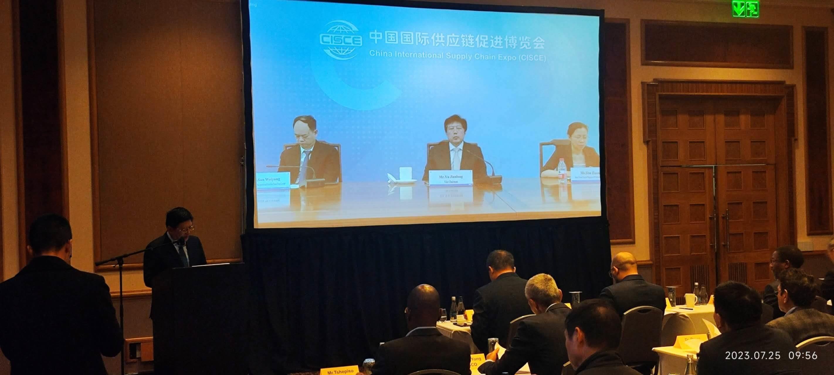 唐中東總領(lǐng)事致辭。圖片來源：貿(mào)促會