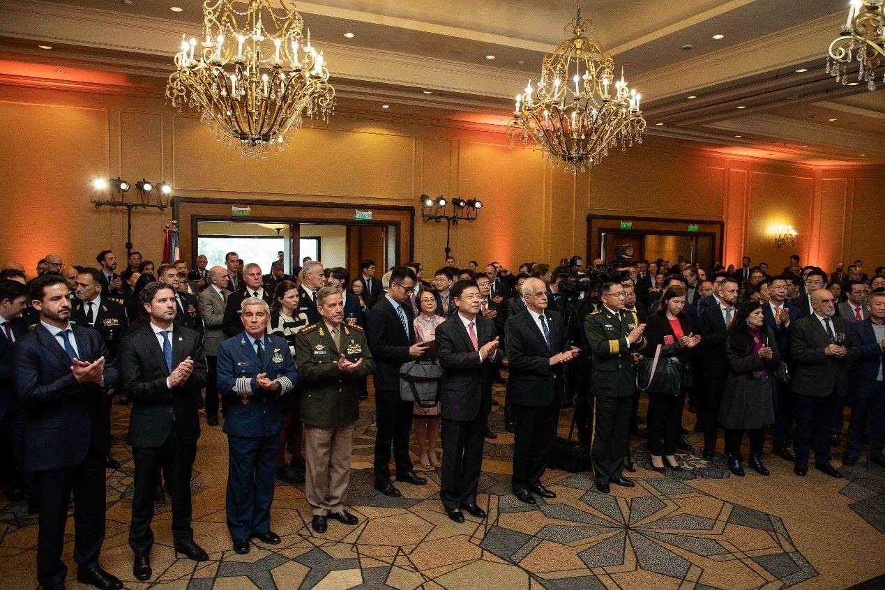 招待會(huì)現(xiàn)場(chǎng)氣氛熱烈友好。中國(guó)駐阿根廷大使館供圖