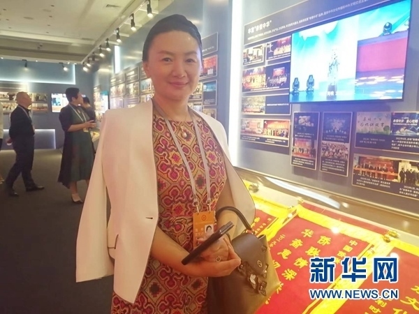 英國川商聯(lián)合總會會長宋汶栗。新華網(wǎng)記者 侯強 攝