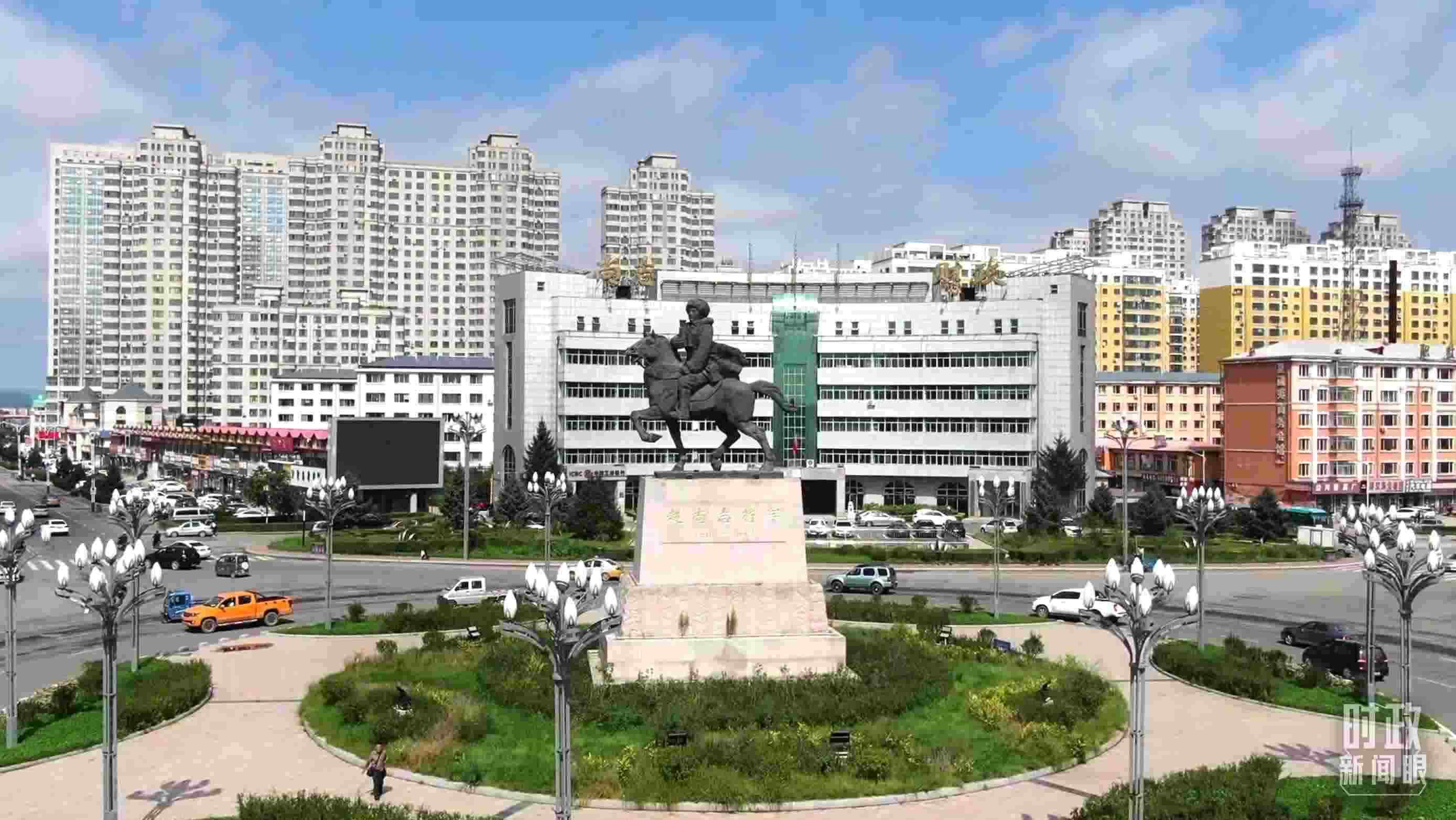 △哈爾濱市尚志市航拍。（總臺央視記者張耿生拍攝）