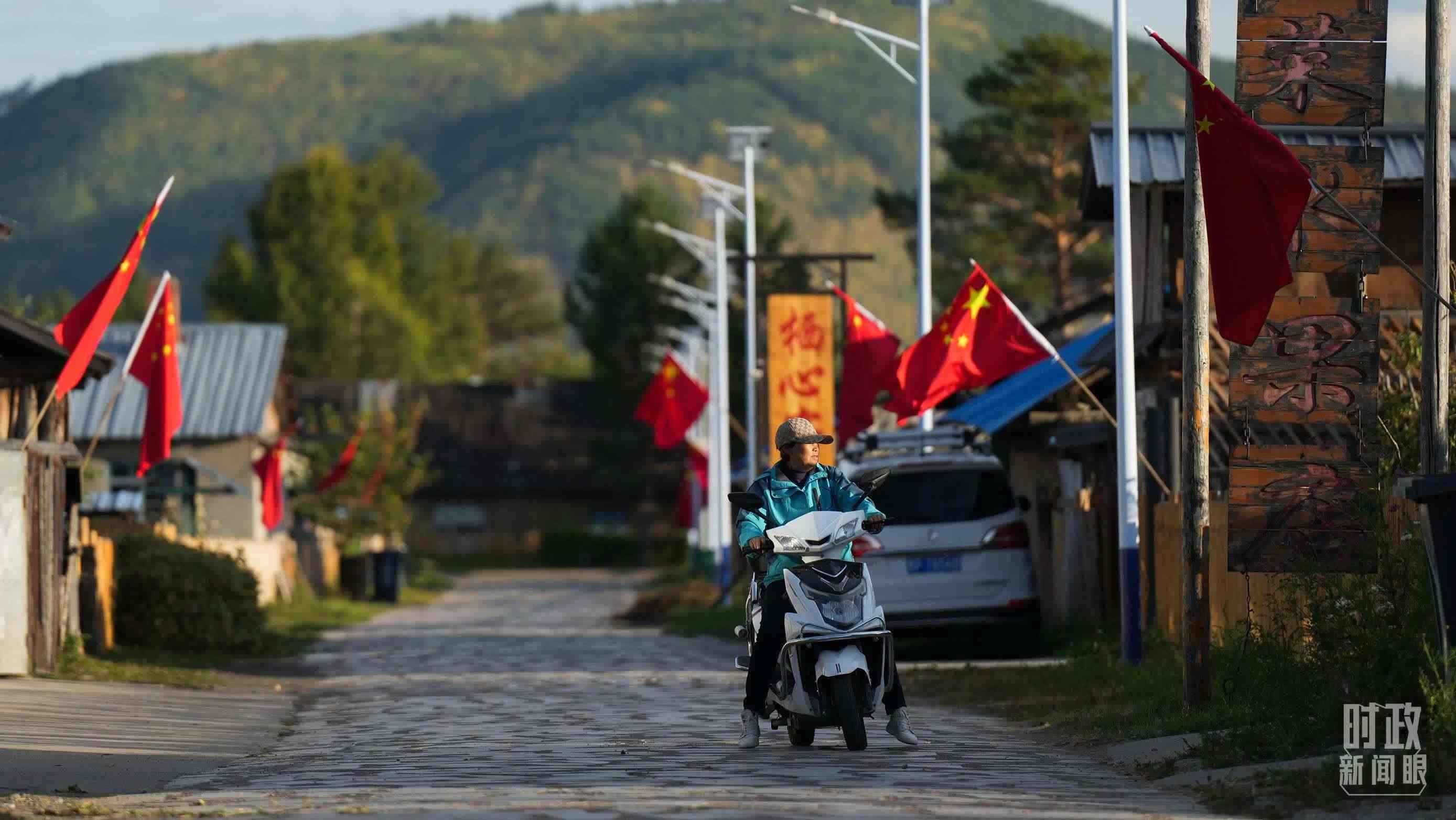 △北極村里民宿眾多。（總臺(tái)國(guó)廣記者李晉拍攝）
