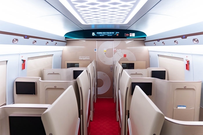 復興號亞運智能動車組列車。上海鐵路局融媒體中心供圖