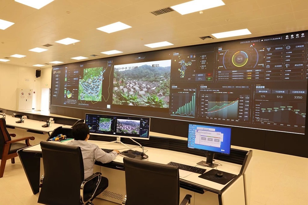 景邁山遺產(chǎn)監(jiān)測中心。普洱景邁山古茶林保護管理局供圖