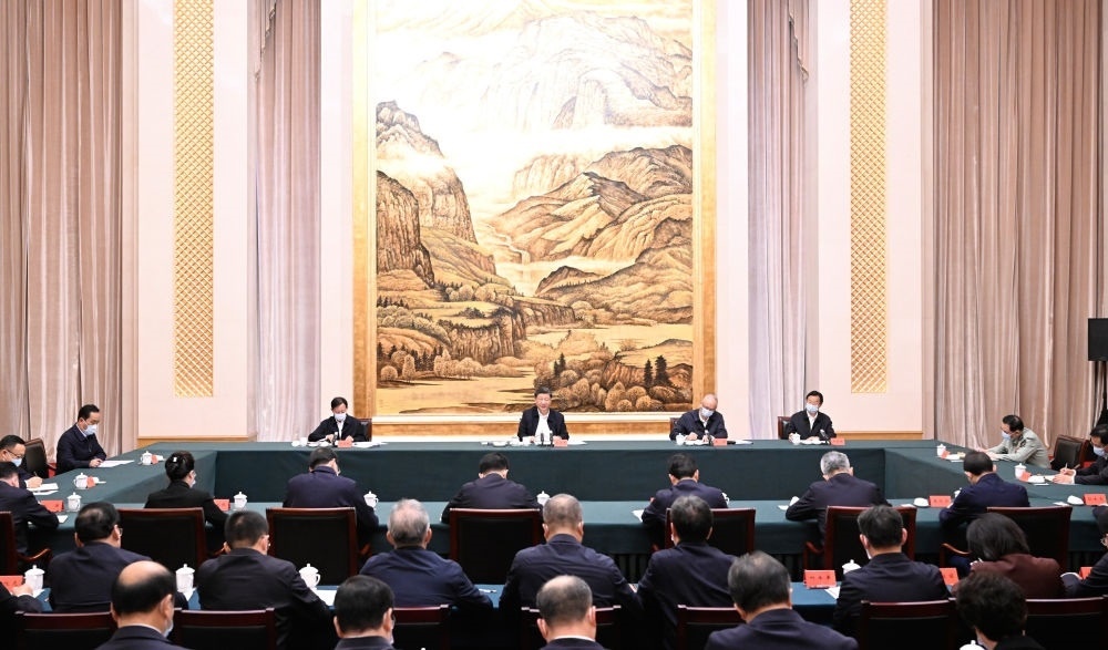  2023年5月17日上午，習(xí)近平在西安聽取陜西省委和省政府工作匯報(bào)并發(fā)表重要講話。