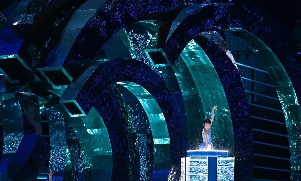 △9月23日，杭州第19屆亞洲運動會開幕式迎賓表演《水潤秋輝》。