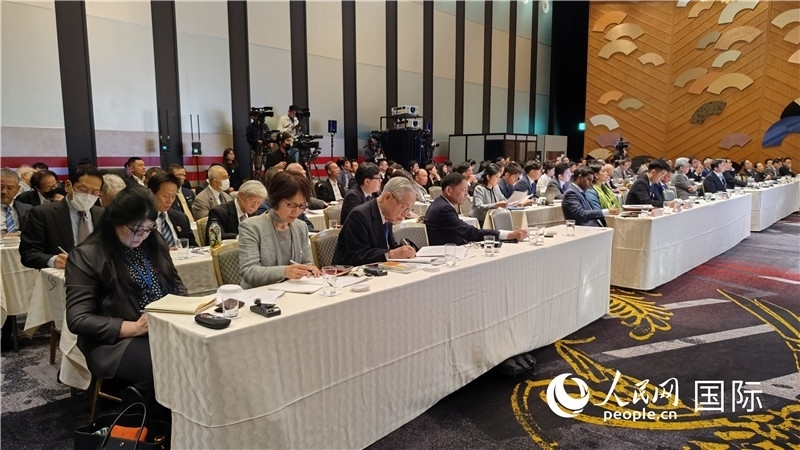 “一帶一路”倡議十周年國(guó)際研討會(huì)現(xiàn)場(chǎng)。人民網(wǎng) 蔣曉辰攝