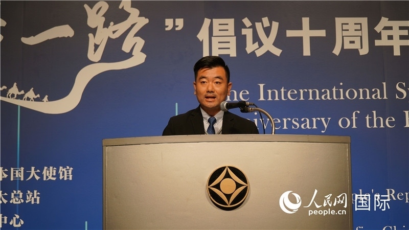 泰中“一帶一路”研究中心主任威倫發(fā)言。人民網(wǎng) 蔣曉辰攝