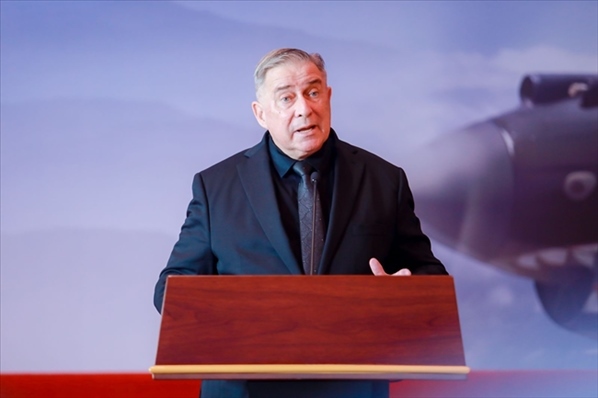 2023年10月30日，美中航空遺產(chǎn)基金會(huì)主席杰弗里·格林在中國人民抗日戰(zhàn)爭紀(jì)念館的活動(dòng)中發(fā)表講話。中國人民對外友好協(xié)會(huì)供圖