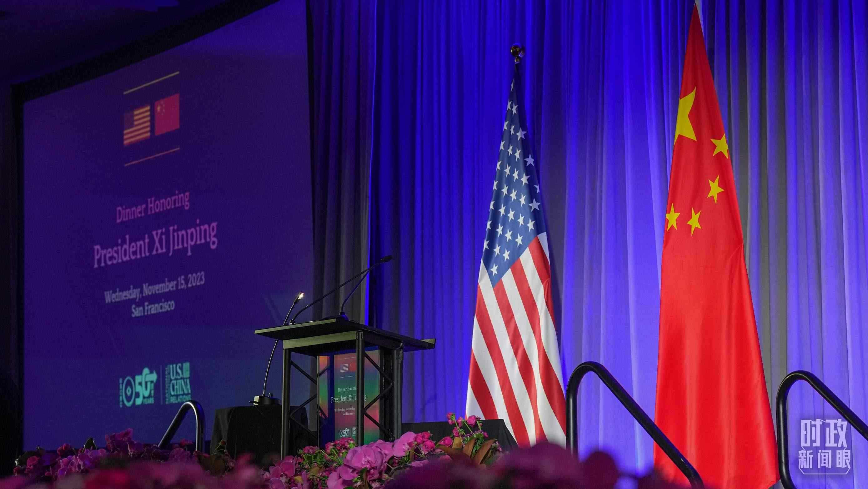 歡迎宴會當(dāng)晚，習(xí)近平在這里發(fā)表演講。（總臺國廣記者李晉拍攝）