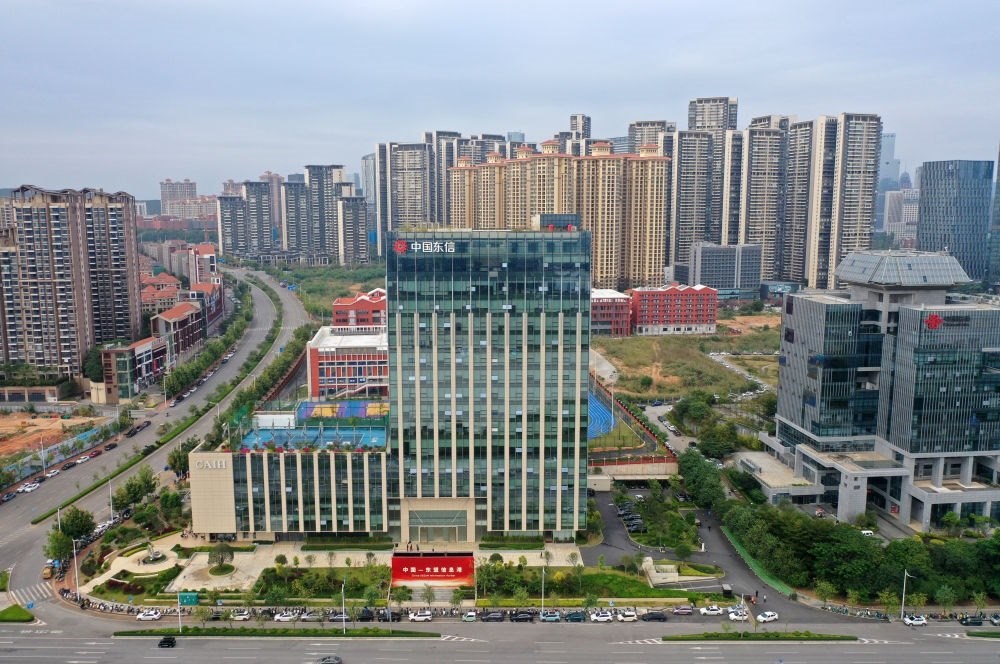 中國—東盟信息港（無人機(jī)照片）。