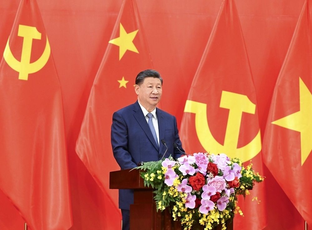 習(xí)近平總書記發(fā)表題為《賡續(xù)傳統(tǒng)友誼，開創(chuàng)中越命運(yùn)共同體建設(shè)新征程》的重要講話。