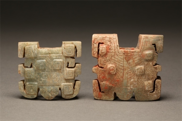 獸面形玉飾件。國家文物局供圖