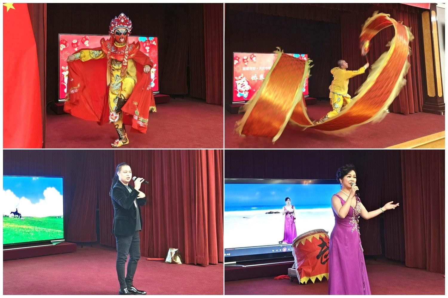 當(dāng)?shù)貎S界知名演員獻(xiàn)上精彩演出。主辦方供圖