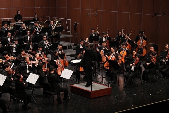 音樂(lè)會(huì)現(xiàn)場(chǎng)。學(xué)校供圖