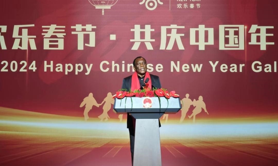 南非駐華大使謝勝文閣下致辭。中國駐南非大使館供圖