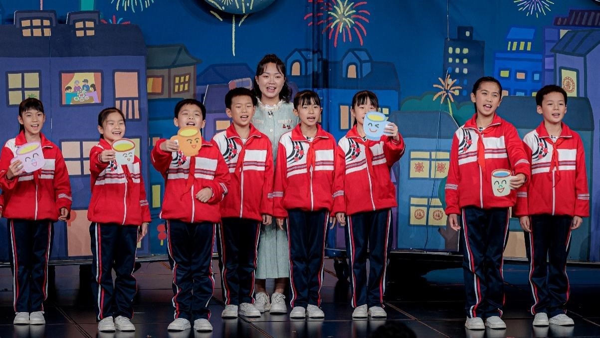 湖南省懷化市會同縣粟裕希望小學田野詩班彩排現(xiàn)場。主辦方供圖