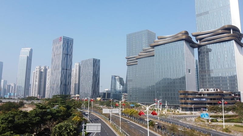 2024年1月1日，廣東珠海，橫琴粵澳深度合作區(qū)樓群。