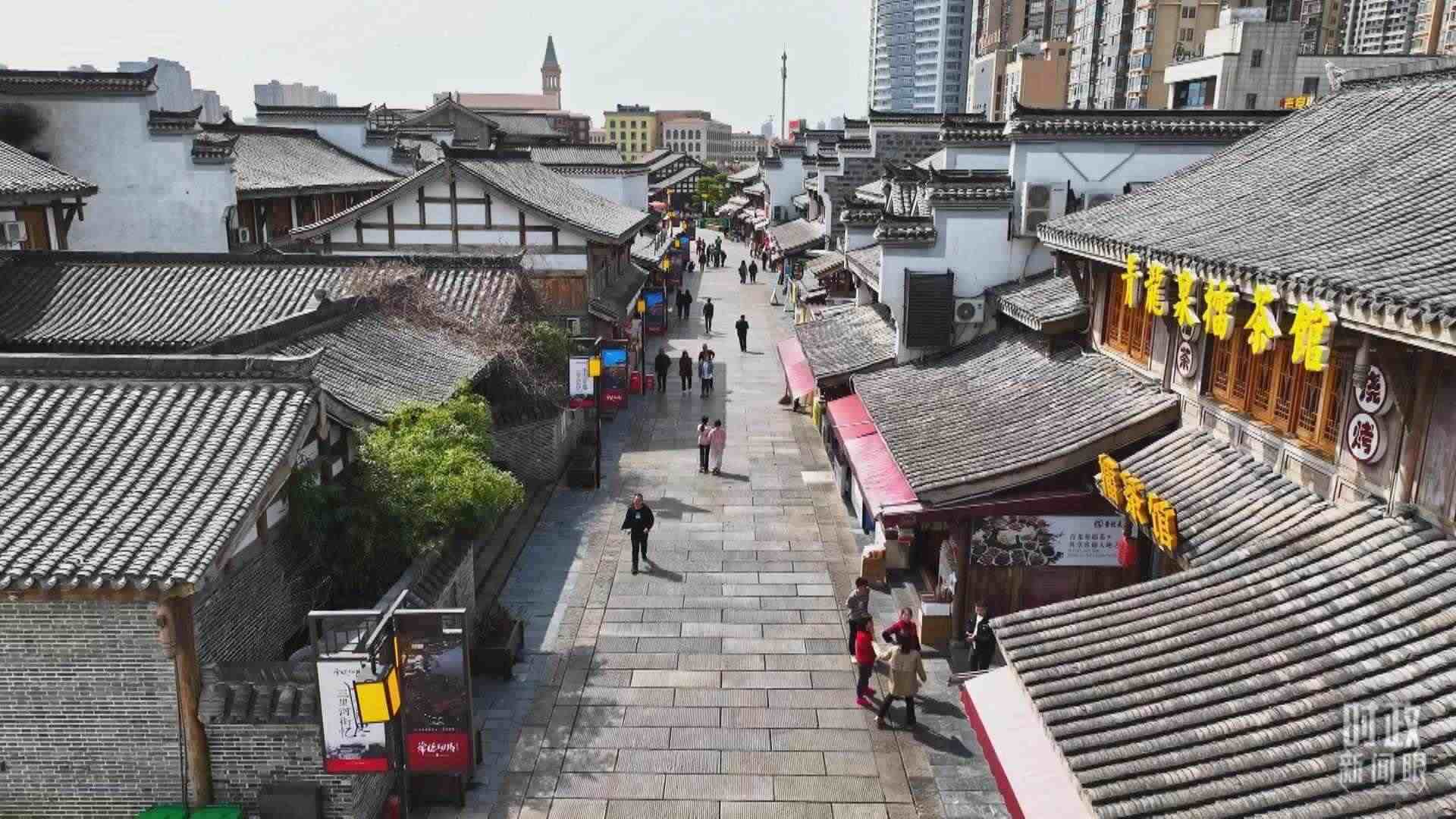 △常德河街。（總臺記者姚鵬、溫盛強拍攝）