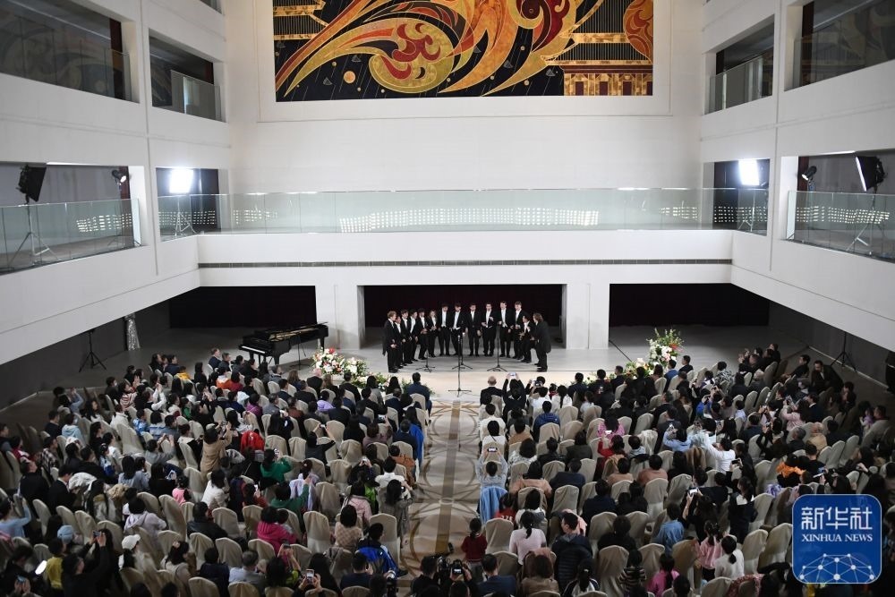 3月21日拍攝的“春暖·金融街韻律專場(chǎng)音樂(lè)會(huì)”現(xiàn)場(chǎng)。新華社記者 任超 攝