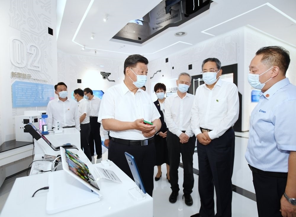 2020年8月19日下午，習(xí)近平總書記在安徽省合肥市參觀安徽創(chuàng)新館，了解安徽省科技創(chuàng)新和新興產(chǎn)業(yè)發(fā)展情況。