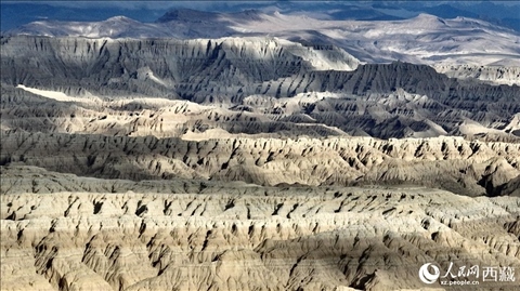西藏阿里地區(qū)札達(dá)土林國家地質(zhì)公園。人民網(wǎng)記者 次仁羅布攝