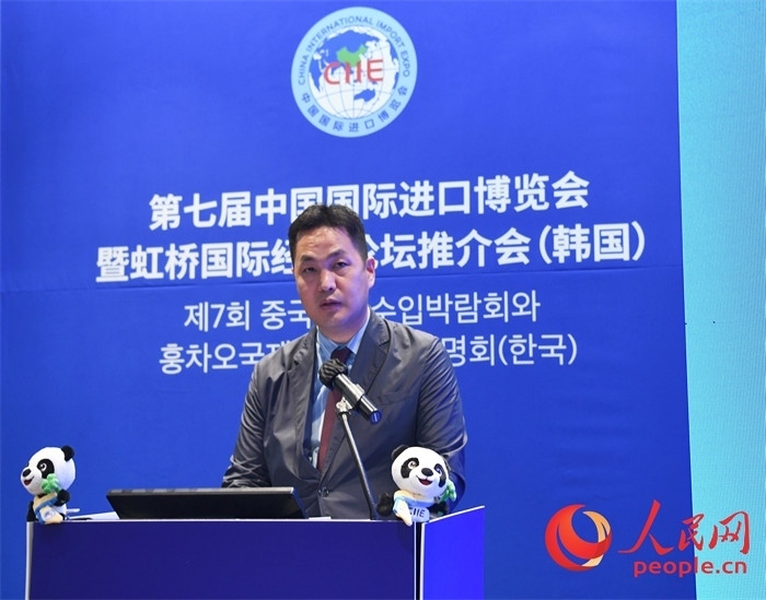 在華韓國創(chuàng)新中心代表金鐘文發(fā)言。 人民網(wǎng) 程安康攝