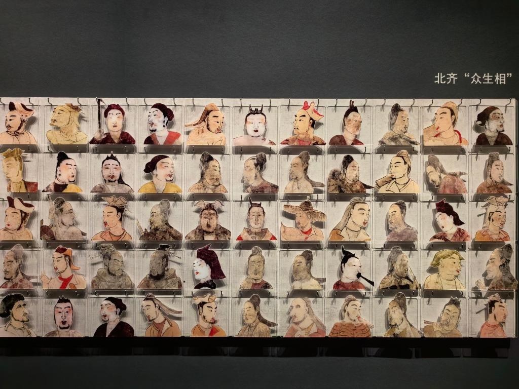 太原北齊壁畫博物館從山西北朝壁畫中提取人物元素展現(xiàn)當時民族融合、文化交流。太原北齊壁畫博物館供圖
