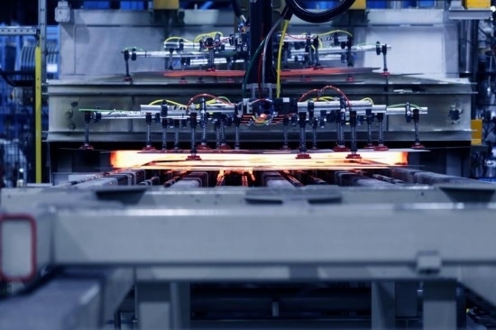 這是海斯坦普零件生產(chǎn)線（資料照片）。新華社發(fā)