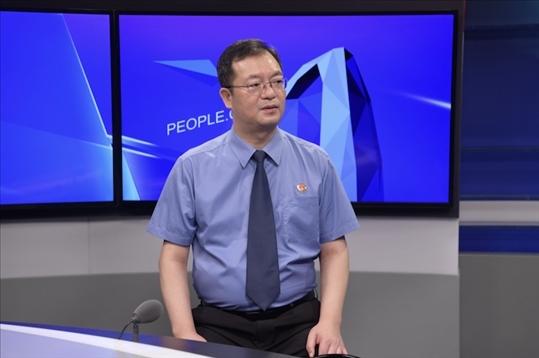 福建省泉州市人民檢察院檢察長施建清。人民網(wǎng)記者 王曉嘯攝