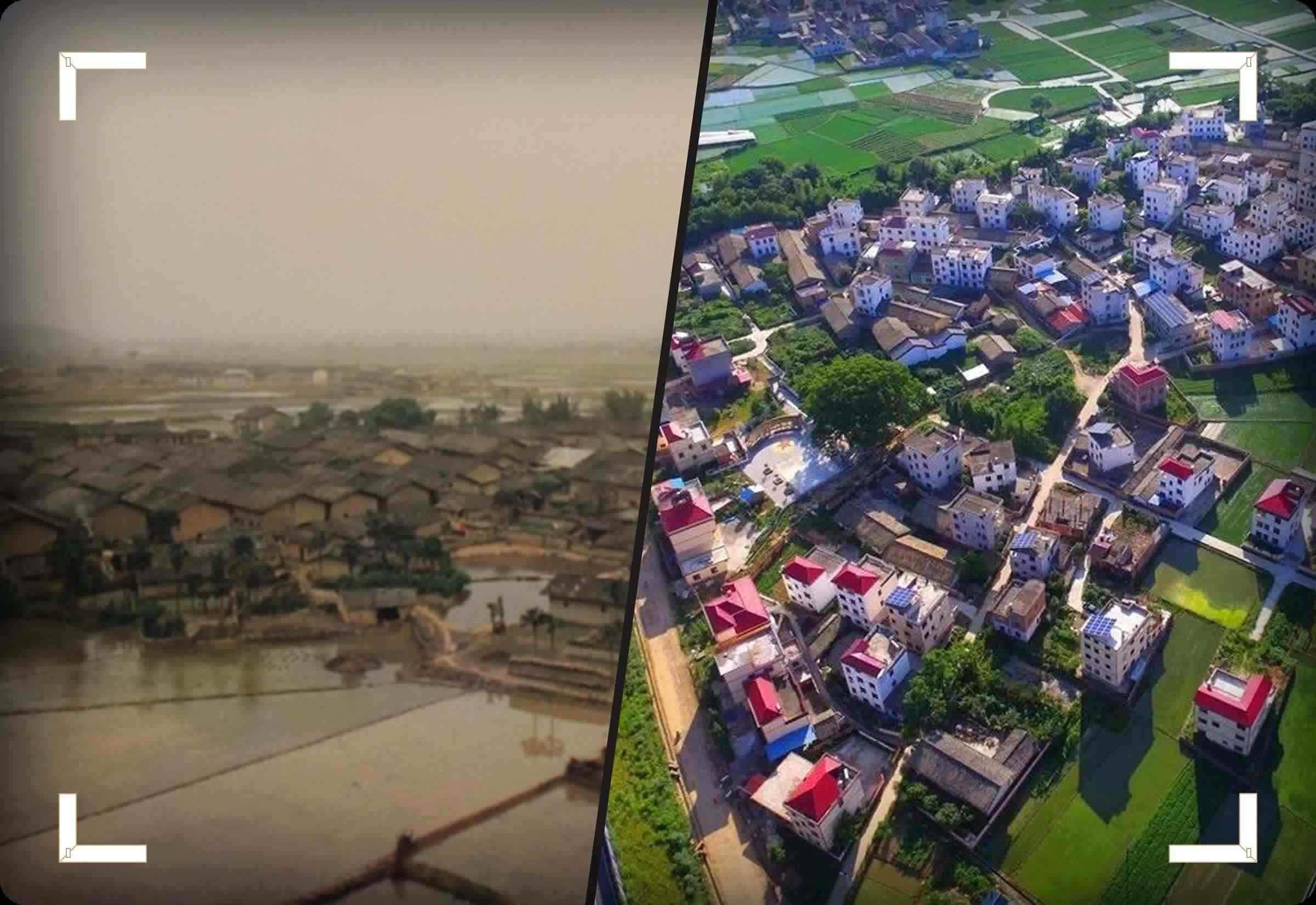 △江西省大余縣蘭溪村前后對(duì)比