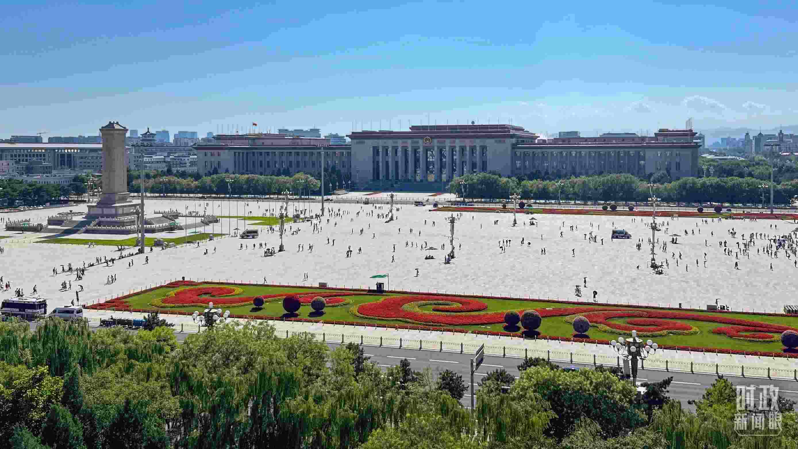 △北京天安門廣場。（總臺央視記者蔣碩拍攝）