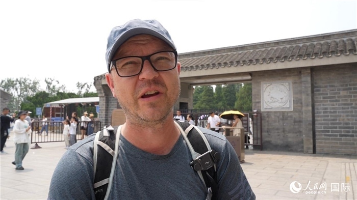 圖為德國(guó)籍游客安德烈亞斯·西伯特。人民網(wǎng)記者 吳超嵐攝
