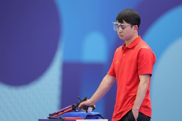 謝瑜在比賽中。 人民日報報道團 陶相安攝