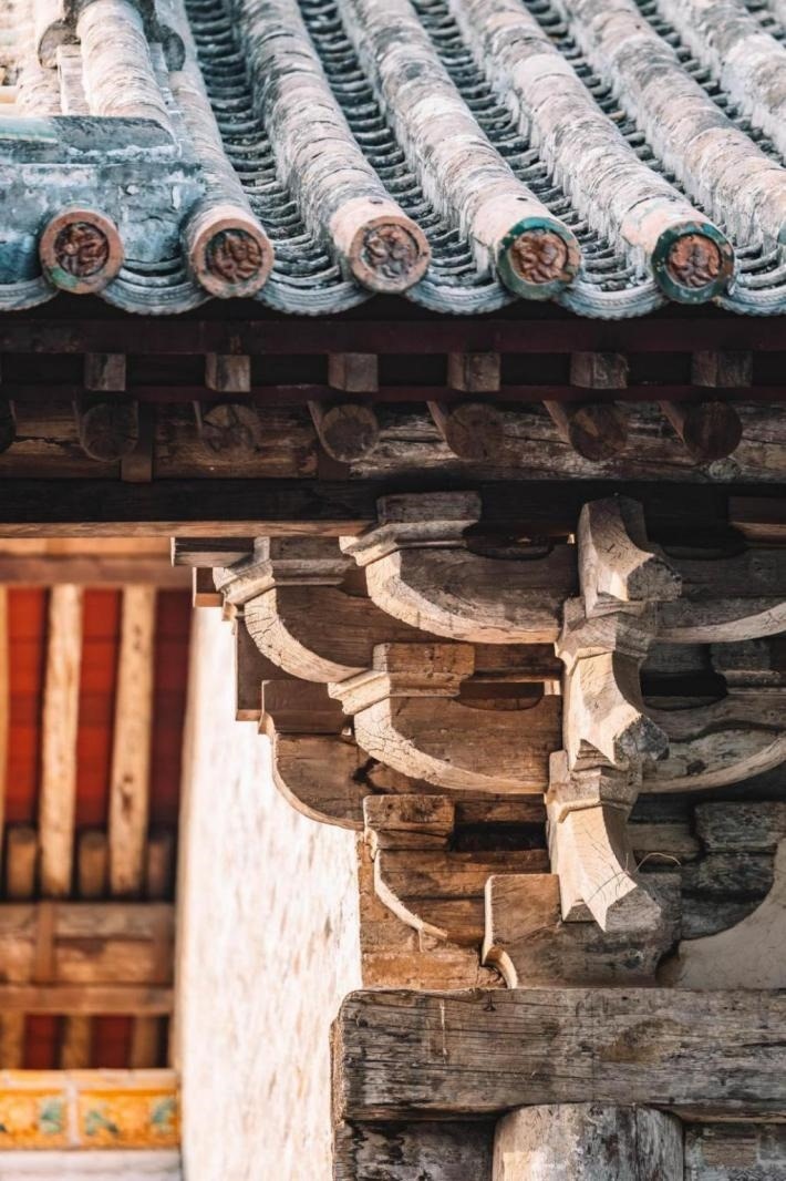 高平市古建資圣寺斗拱結(jié)構(gòu)。王劍攝