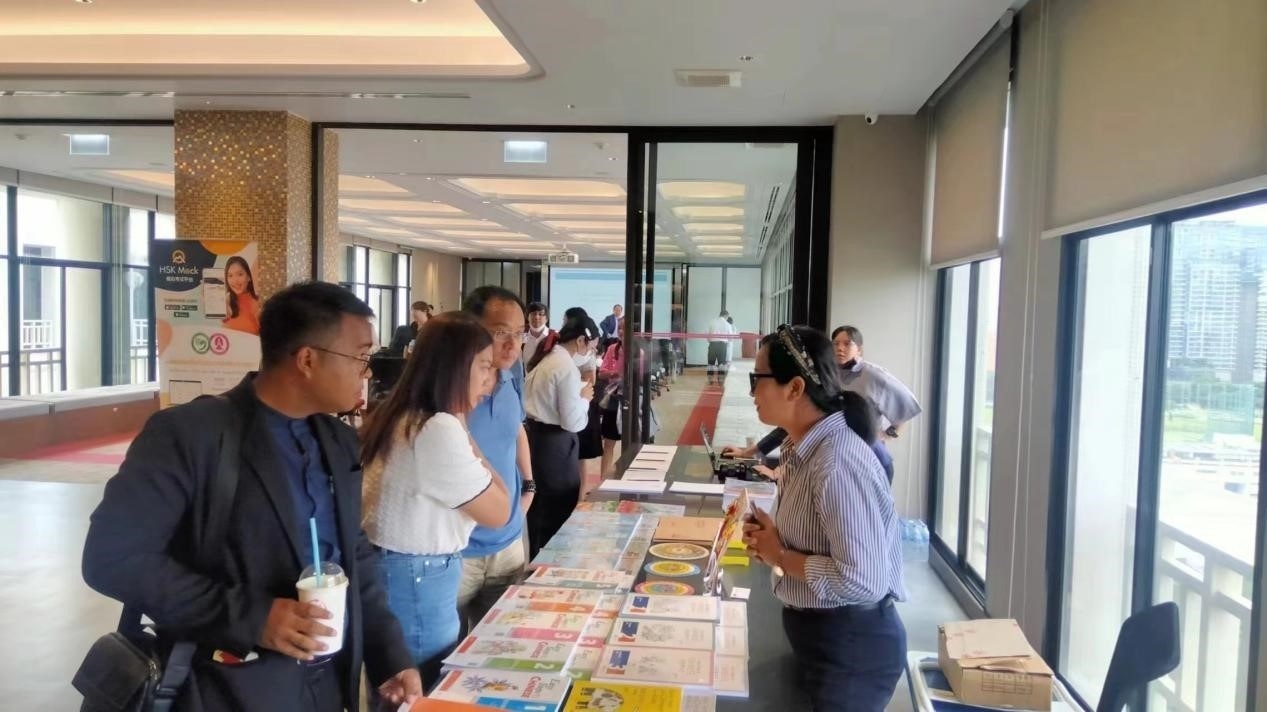 泰國中文教育精英教師高端培訓(xùn)活動現(xiàn)場。泰國朱拉隆功大學(xué)孔子學(xué)院供圖