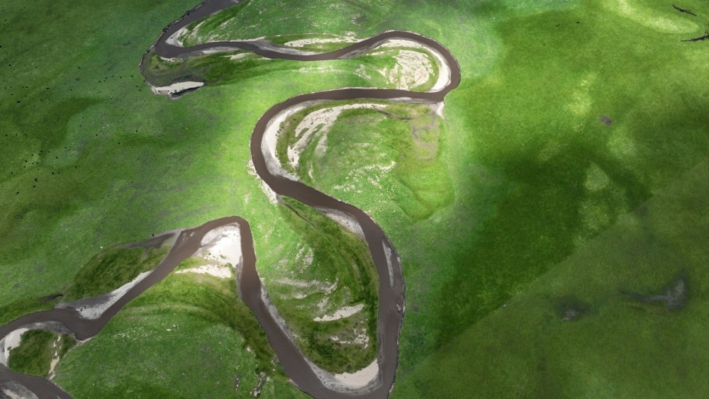 2023年7月6日在甘肅省甘南藏族自治州瑪曲縣拍攝的阿萬(wàn)倉(cāng)濕地景色（無(wú)人機(jī)照片）?，斍鷿竦卣嫉?62萬(wàn)畝，是黃河上游重要的水源涵養(yǎng)區(qū)和生態(tài)功能區(qū)，被譽(yù)為“黃河之腎”。