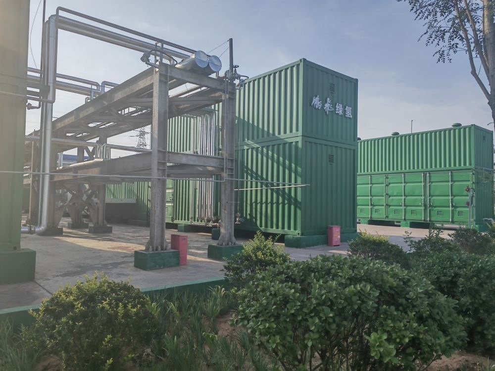 2024年9月4日，位于鵬飛集團(tuán)的電解水制氫項(xiàng)目。新華社記者 王勁玉 攝