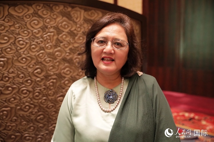 馬來西亞高教部高教司司長阿茲琳達接受人民網(wǎng)采訪。人民網(wǎng) 王婧攝