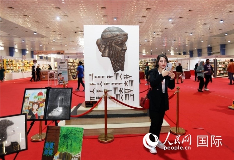 展廳一角。人民網(wǎng)中東中心分社奧馬爾·哈利勒攝