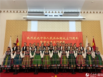 波蘭馬佐夫舍歌舞團(tuán)現(xiàn)場(chǎng)演出。人民網(wǎng)記者 禹麗敏攝