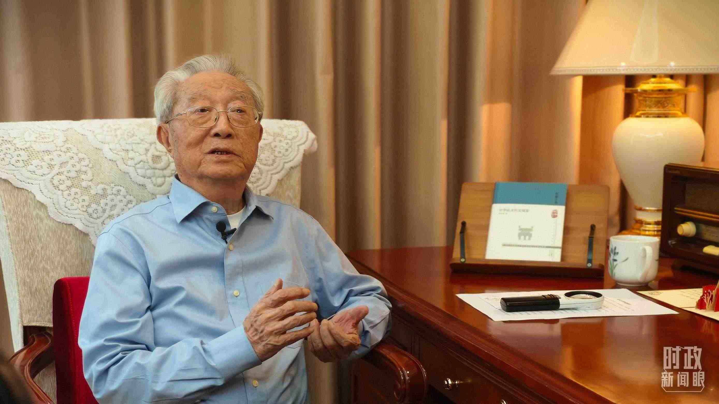 “人民教育家”國家榮譽(yù)稱號獲得者張晉藩。（總臺央視記者李立拍攝）