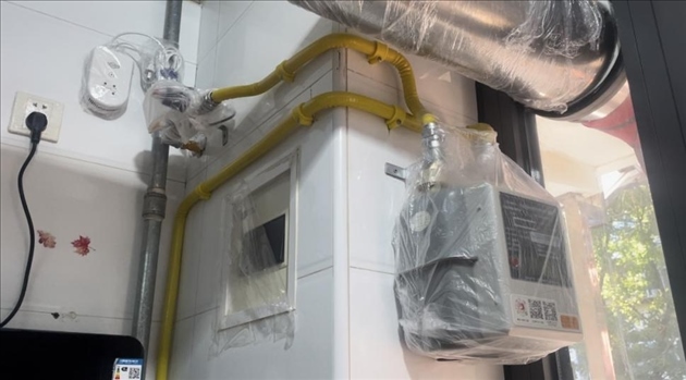 北京市石景山區(qū)高井路社區(qū)更換燃氣管道后的居民家。人民網(wǎng) 劉佳欣攝